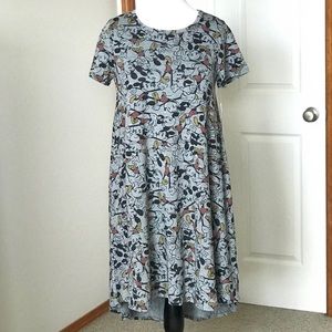 NEW LuLaRoe DISNEY Carly Tshirt Dress RETRO MICKEY